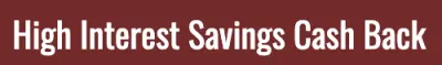 High Interest Savings Canada